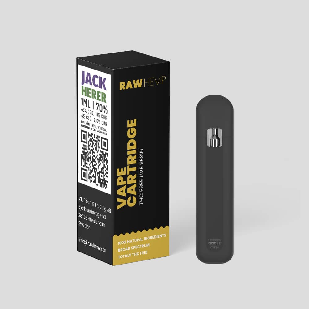 Jack Herer Vape Cartridge | Raw Hemp