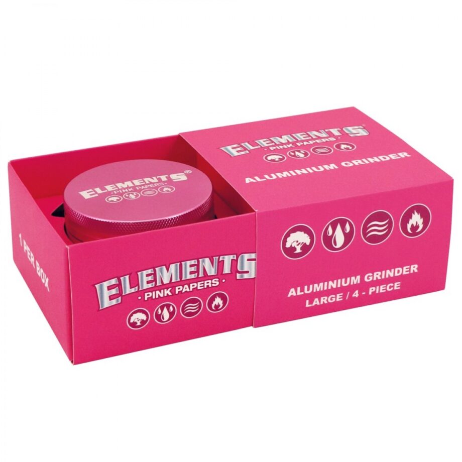 Elements pink grinder box