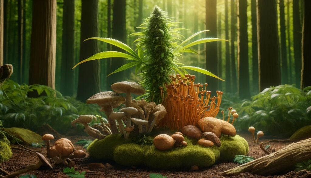 Cannabis and functional mushrooms