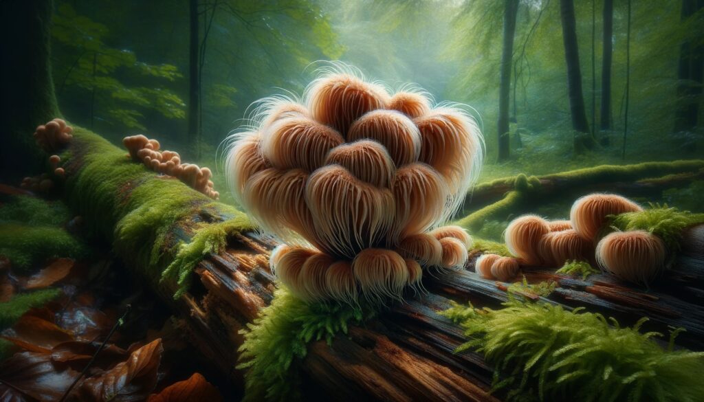 Lions Mane in forest